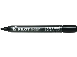 Viltstift PILOT 100 rond fijn zwart doos à 15+5 gratis - 1