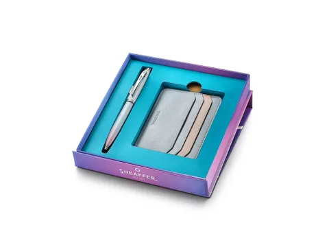 Balpen giftset Sheaffer 100 Expressions 9376 parelmoer, Chrome trims m