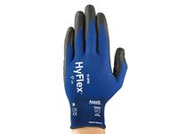 Handschoen HyFlex 11-816, Maat 7 Nitril Blauw Zwart