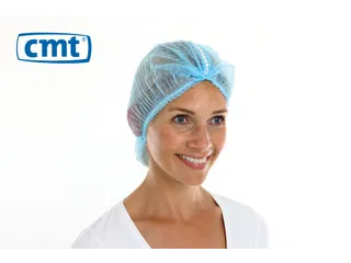 Haarnet Pp Non Woven Clip Cap Blauw 53Cm maat L Detecteerbaar 1000 Stu - 1