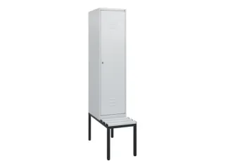 locker met bank,HxBxD 1950x400x815mm,1vak,vak B 400mm,cil.-slot - 1
