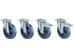 4Roulettes Pivotantes (Kit),2Avec Frein,Force 100Kg,Bandage Élastique