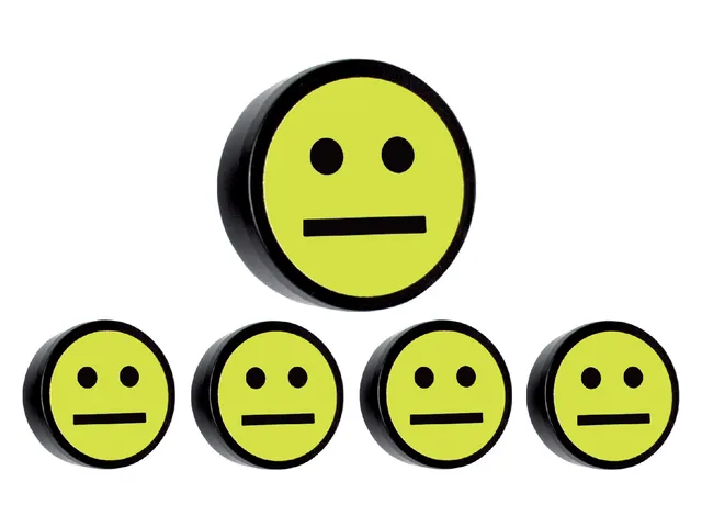 Magneet smiley 35mm geel 5 stuks