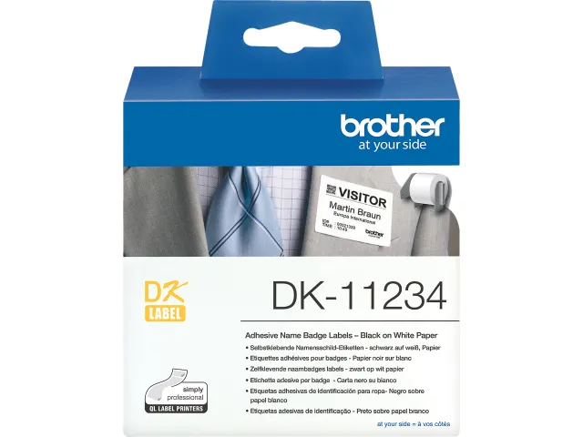 Dk11234 Brother Ql1100 Etiketten Wit rol à 260 stuks 60x86mm