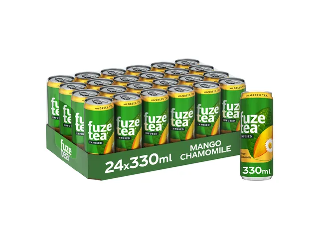 Frisdrank Fuze Tea Green Tea mango chamomile blik 330ml