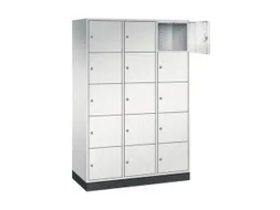 grootvolume-lockersysteem,RAL 7035,HxBxD 1950x1220x500mm,3x5vakken