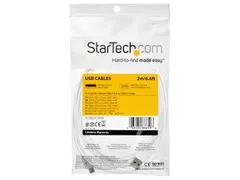 USB 2.0 naar USB-C kabel 2 Meter Wit