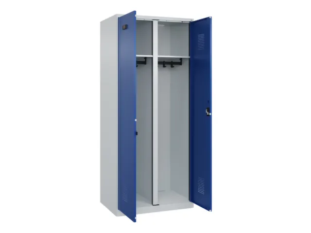 locker voor scheiding van kleding,HxBxD 1850x800x500mm,2vak