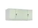 opzetkast,v. locker voor scheiding van kleding,4vak.,vak B 300mm
