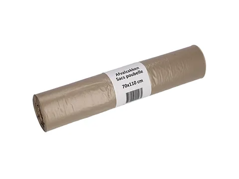 Afvalzak Cleaninq 70x110cm LDPE recycled T50 120 Liter transparant