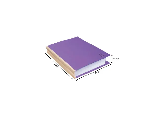 Dossiermappen balg en linnen rug ROCK''S 320g/m2 24x32cm Assorti