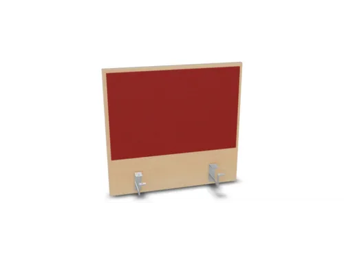 opzetpaneel,v. bureau,aanbouw achter,B 600mm,NE-esdoorn,BN4011-rood