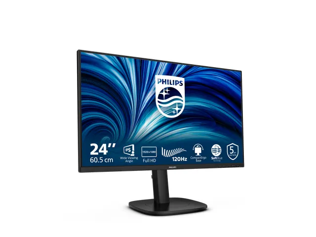 Philips 3000 series 24B2N3200J/00 23.8 Inch Monitor Full HD LCD Zwart