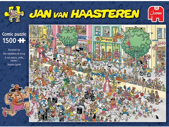 Jan van Haasteren Puzzel Een naaldhak te hoog 1500 stukjes