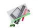 etui DIN PVC-vrij transparant neon groen met ritssluiting