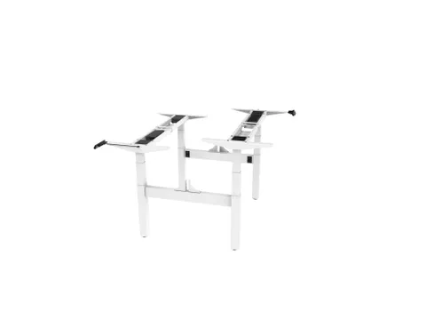 Elektrisch Verstelbaar Zit-Sta Frame Duo Bureau Wit 180Cm