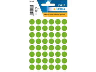 HERMA 1868 Multipurpose etiketten Rond 13mm Fluor Groen 240 stuks - 1