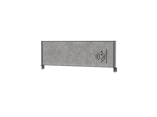 MAULconnecto scheidingsysteem 160x50cm Donkergrijs Frame Antraciet