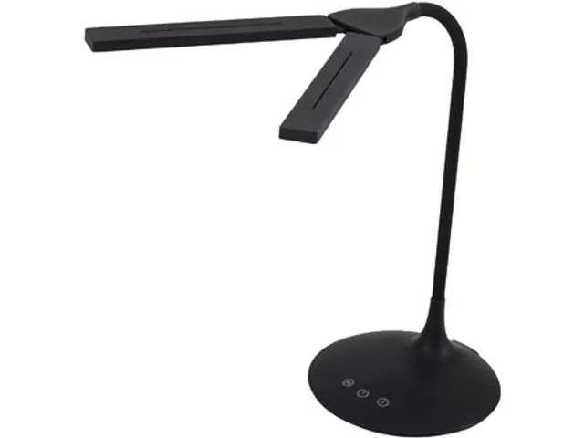 Led Desk Lamp Portable Twin Duo Led zwart