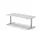 Elektrisch ihv bureau,HxBxD 650-1310x2000x900mm,blad wit