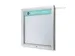 Bedrukt logopaneel 70x10cm voor Outdoor mededelingenbord 6/9x A4