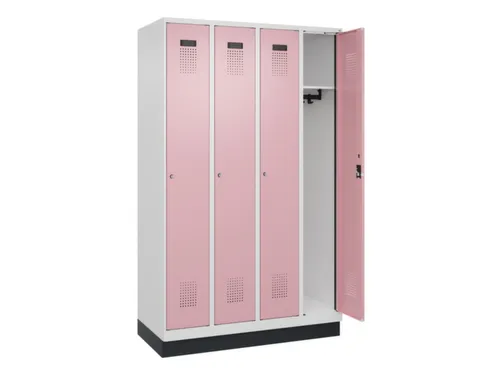 locker,HxBxD 1950x1200x500mm,4vak,vak B 300mm,cil.-slot,sokkel