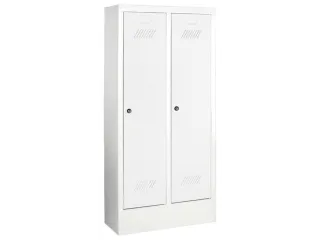 lockerkast v. kinderen,HxBxD 1300x530x300mm,2vak,RAL7035,front RAL5012 - 1