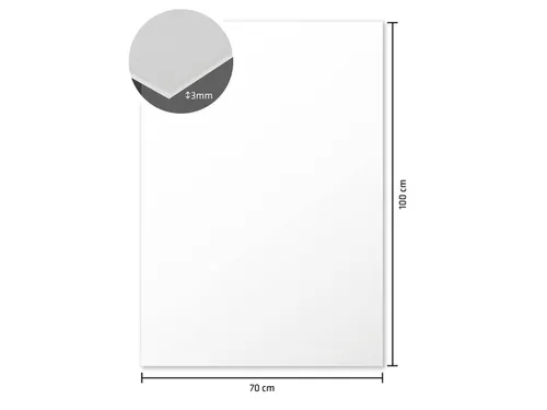 Foamboard Kangaro wit 70x100cm 3 mm dik, 15 stuks 2 zijdig mat papier