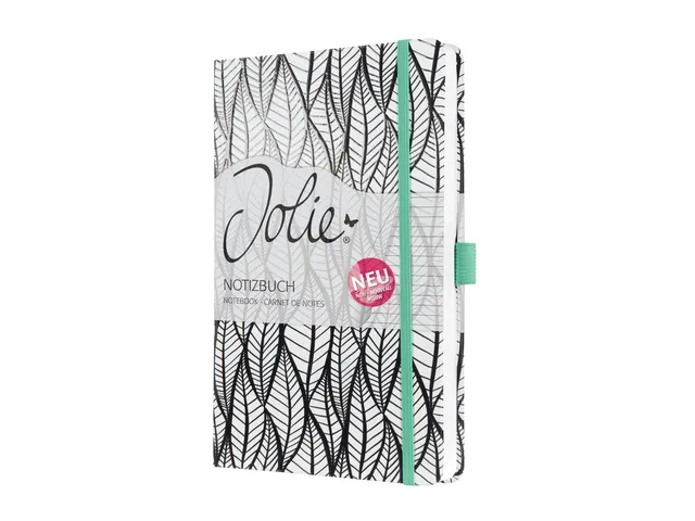 Carnet de notes Sigel Jolie Beauty A5 hardcover ligné 'whitened leave