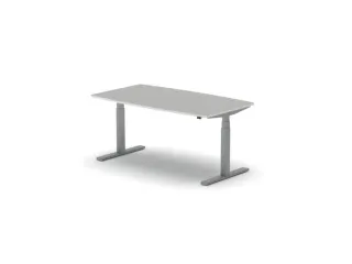 Elektrisch ihv Vergadertafel Vatvorm 1600x800mm Alu+ grijs Blad - 1