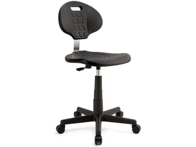OUTLET Chaise de travail sur roulettes Medium Noir