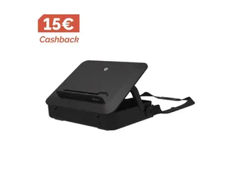 Breyta laptoptas, met laptopstandaard, zwart - 6