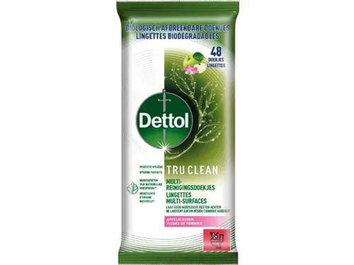 Dettol Reinigingsdoekjes TruClean Appelbloesem pak van 48 doekjes