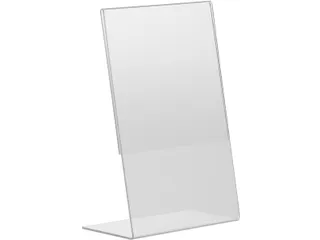 Kaarthouder Budget L-Standaard A6 1,5 Mm Staand Acryl set van 10 stuks - 7