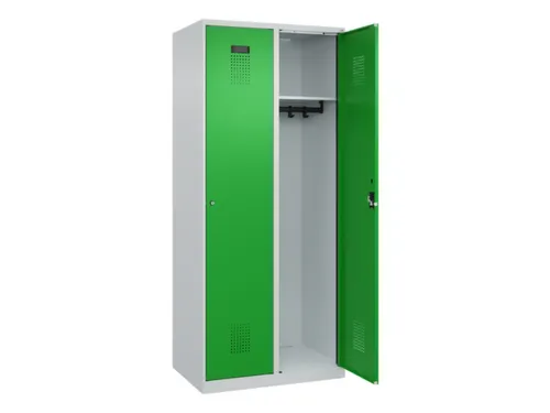 locker,HxBxD 1850x800x500mm,2vak,vak B 400mm,cil.-slot,staand op vloer