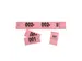 Garderobeblok 50 tickets 20x3 roze