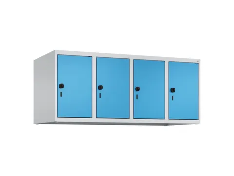 opzetkast,v. locker,4vak.,vak B 300mm,HxBxD 500x1200x500mm,vleugeldeur