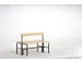 banc double,HxLxP 770x1015x725mm,barrettes en bois