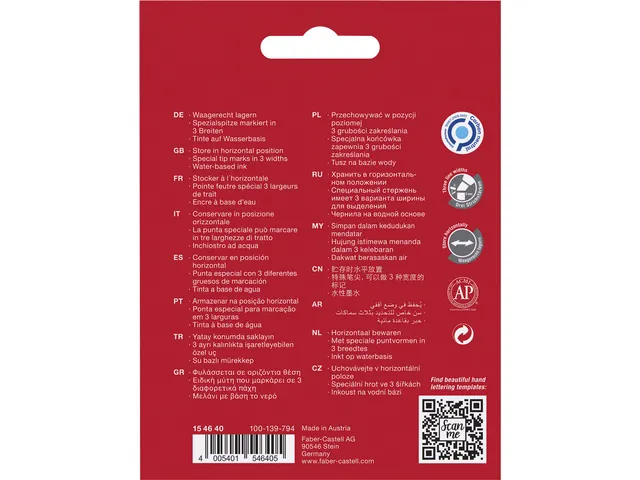 Markeerstift Faber-Castell Metallic etui á 4 stuks