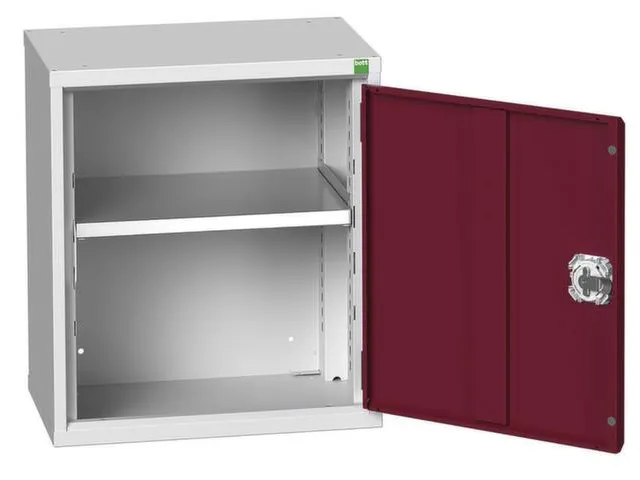 hangkast,HxBxD 600x525x350mm,vleugeldeur,1xStalen bodem,romp RAL7035