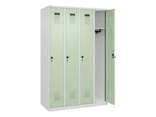 locker,HxBxD 1850x1200x500mm,4vak,vak B 300mm,draaigrendel - 2