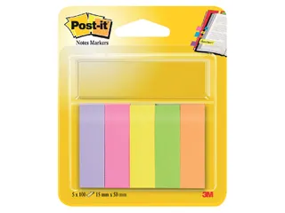 Markeerstrook Post-it 670 15x50mm papier assorti - 1