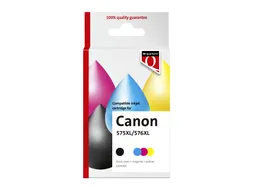 Inktcartridge Quantore alternatief tbv Canon Pg-575XL Cl-576XL zwart +