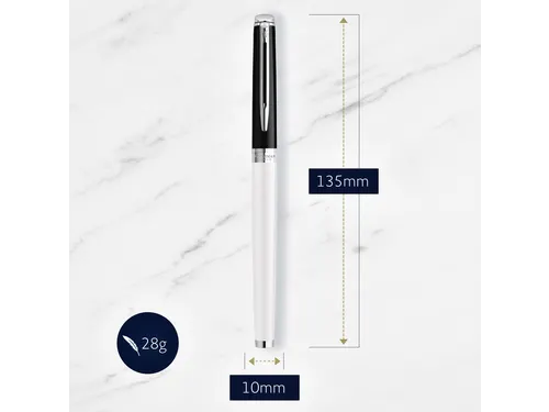 Vulpen Waterman Hémisphère Colour Blocking black en white CT medium