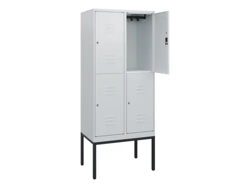 dubbeldekse locker,HxBxD 1950x800x500mm,2x2vak.,vak B 400mm