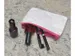 etui A7 Phat-Bag wit groen met hoge duurzaamheid en roze ritssluiting