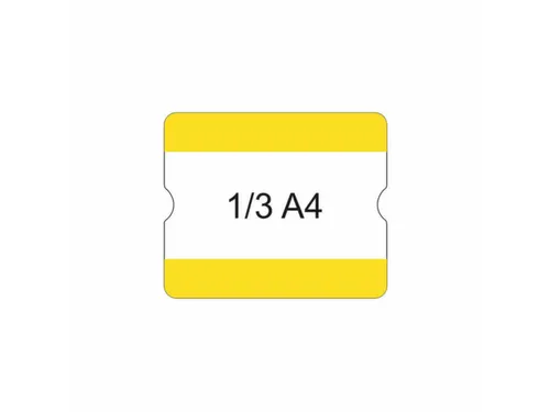 beschrijfbare hoes,markering HxB 216x180mm,PVC,geel