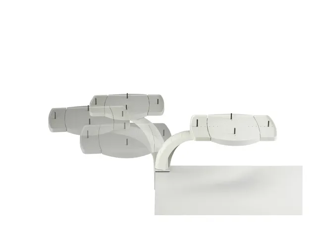 Telefoonarm MAUL compact plateau 22x36cm grijs