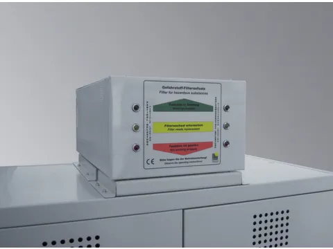 Opzetadapter V. Ventilatiesysteem,M. Filter,V. Gif-/Chemicaliënkast
