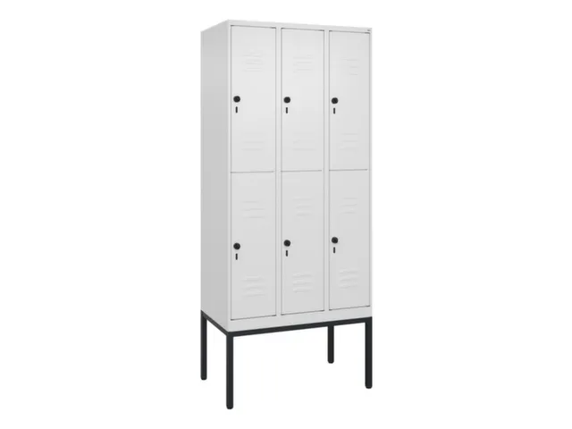 dubbeldekse locker,HxBxD 2120x900x500mm,3x2vak.,vak B 300mm